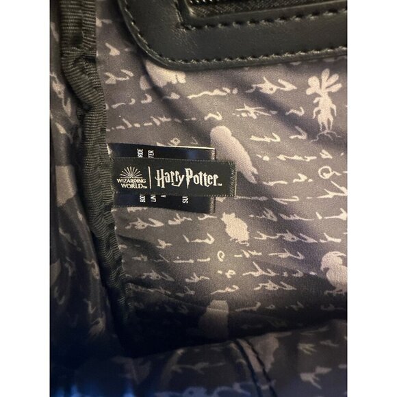 Harry Potter Anime Design Mini Backpack For Kids Or Teens Black Faux Leather Wit - Picture 5 of 6